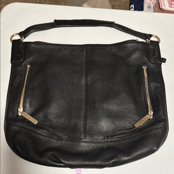 Handbags - B. Makowsky Black Leather Shoulder Bag